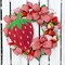 Strawberry Sign for Spring and Summer Door / Wall Decorations, Wreath Accents, and Crafts